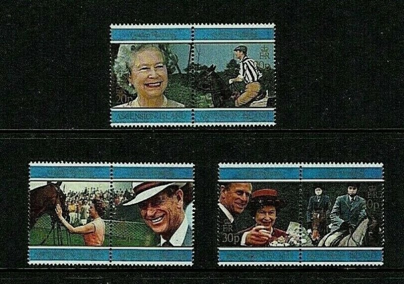 Ascension Island: 1997 Queen Elizabeth II Golden Wedding, MNH set 