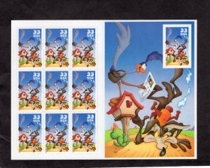3392 Roadrunner, MNH sheet/9 plus 1 imperf