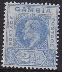 GAMBIA 1904 KEVII KEY TYPE 21/2D WMK MULTI CROWN CA