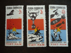 Stamps - Cuba - Scott# 1163-1165 - Used Set of 3 Stamps
