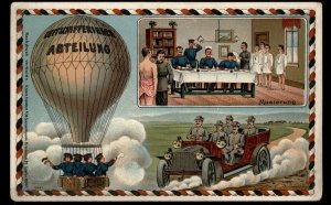 Germany WWI Zeppelin Airship Patriotic Recruiting Cover USED Luftschiffer  97862