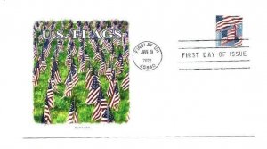 5657 US Flags 2022 APU coil Panda Cachets FDC