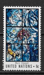 United Nations 180 Chagall Window single MNH