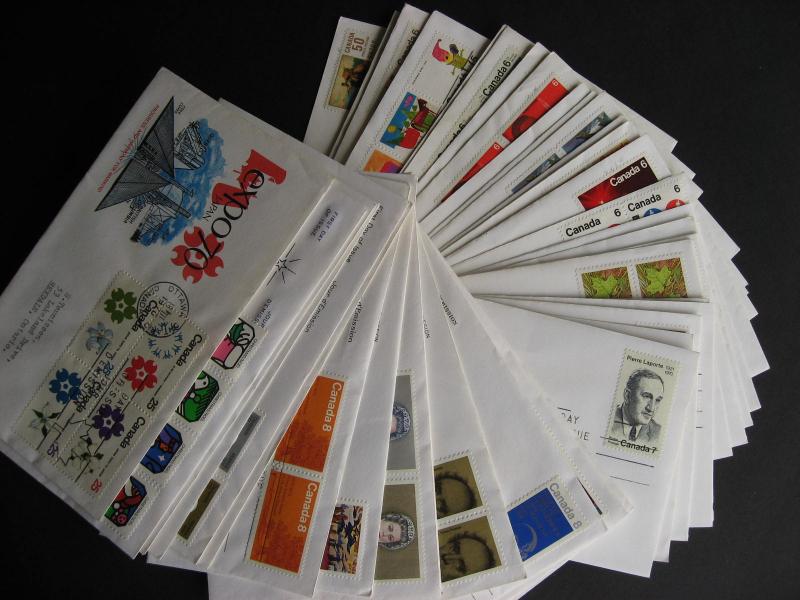 CANADA 42 cacheted,addressed 1969-73 era FDCs check em out!