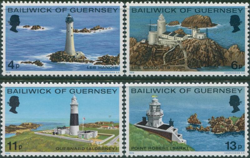 Guernsey 1976 SG135-138 Lighthouses set MNH