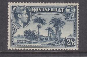 MONTSERRAT, 1938 KGVI, perf. 13, 2s.6 Slate Blue, lhm.