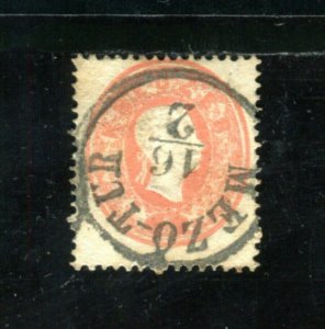 x434 - AUSTRIA - Postmark MEZő-TUR Mezőtúr (Hungary) - on Scott# 14 - Used