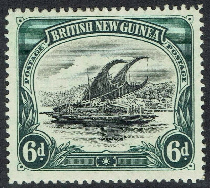 PAPUA 1901 LAKATOI BRITISH NEW GUINEA 6D VERTICAL WMK 