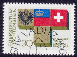 Liechtenstein - 1969 - Scott #461 - used - Telegraph