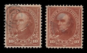 MOMEN: US STAMPS #282C, 283 USED VF/XF LOT #85706**