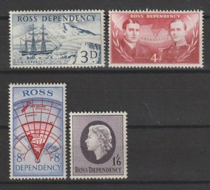 ROSS DEPENDENCY 1957 SG 1/4 MNH