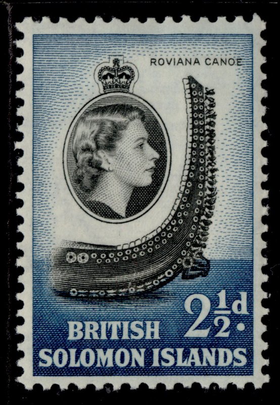 BRITISH SOLOMON ISLANDS QEII SG86, 2½d black & blue, M MINT. 