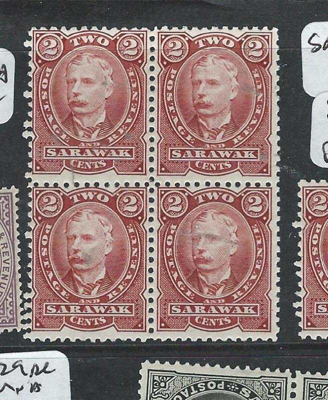 SARAWAK (P200116) BROOKE 2C SG28  BL OF 4     MNH