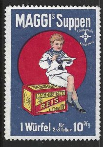 Maggi's Soups, Early Germany Poster Stamp  