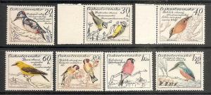 Czechoslovakia  942-48 MNH 1959 Birds