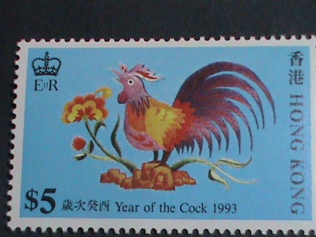 ​HONG KONG- STAMP-1993-SC#665-8 YEAR OF THE LOVELY ROOSTER MNH SET VERY FINE