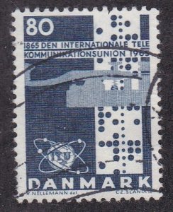 Denmark # 420, ITU Centennial, Used