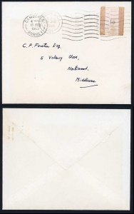 Dollis Hill Dummy Stamp with 9.5mm Violet Phosphor 1965 and 1966 Trials