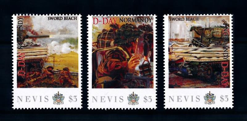 [91879] Nevis 2011 World War 2 D-Day Normandy Sword Beach  MNH