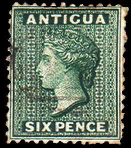 Antigua Scott 7 Used.