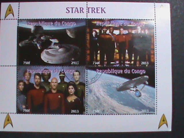 CONGO-2013- WORLD FAMOUS MOVIE-STAR TREK-CTO SHEET VF WE SHIP TO WORLD WIDE.