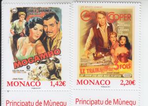 2017 Monaco Grace Kelly Movies: Mogambo & High Noon (Scott 2865-66) MNH