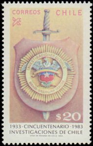 Chile #649, Complete Set, 1983, Never Hinged