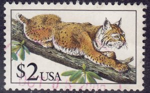 USA - 1990 - Scott #2482 - used - Bobcat