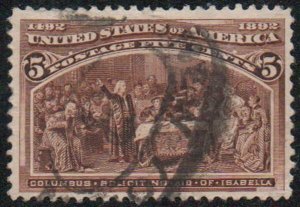 234 5c Columbian Exposition Used VF/XF