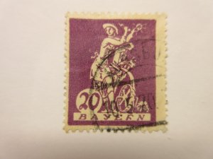 German States BAVARIA Michel 181 III, PLATE FAULT, USED Lot11 Cat €8