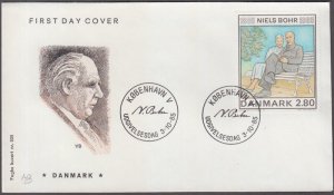 FAROE ISLANDS Sc # 785 FDC DANISH JEWISH ATOMIC SCIENTIST NEILS BOHR