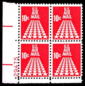 U.S. #C72 MINT BLOCK OG NH