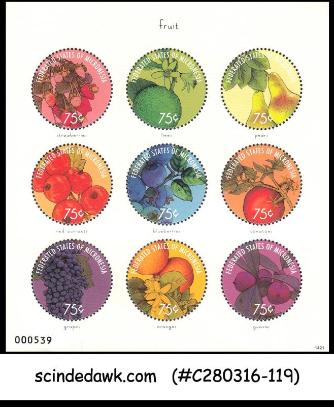 MICRONESIA - 2014 FRUITS / NATURE - MINIATURE SHEET MINT NH