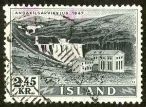 Iceland Sc# 294 Used 1956 Andakilsar