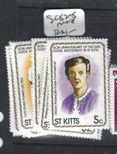 ST KITTS    (P0408B) GIRL GUIDE  SC 82-5  MNH