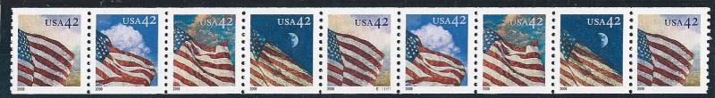 US Cat #4228-31, PNC9, Pl #S1111111, Flags of Seasons, MNH*-