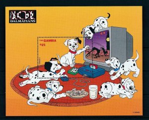 [22407] Gambia 1997 Disney 101 Dalmatians with television MNH