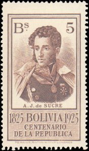 Bolivia #150-159, Complete Set(10), 1925, Hinged