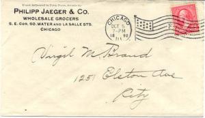 Advertising Cover Philip Jaeger & Co. Wholesale Grocers S...