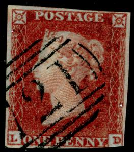 SG8, 1d red-brown, USED. Cat £30. LD