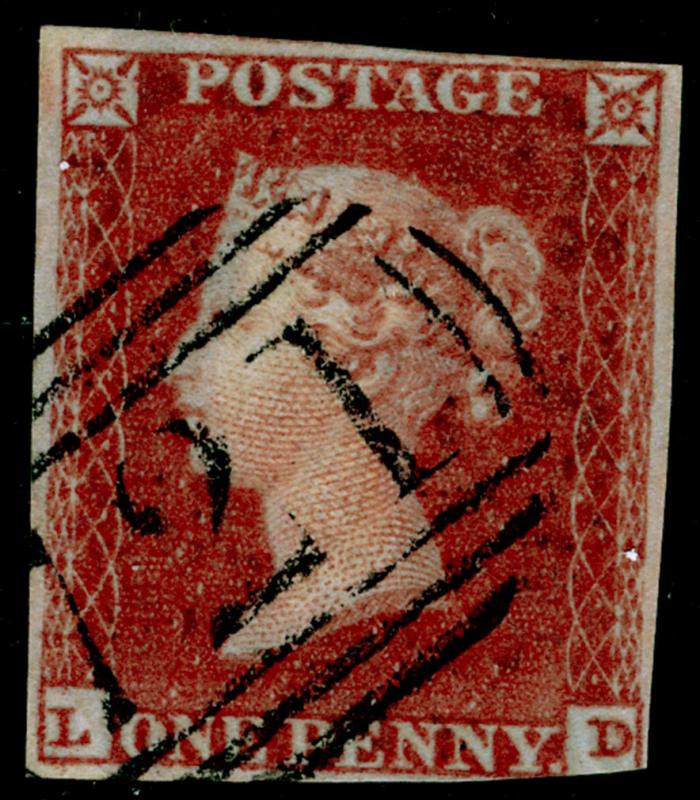 SG8, 1d red-brown, USED. Cat £30. LD