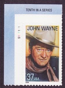 3876 John Wayne self-adhesive plate # single