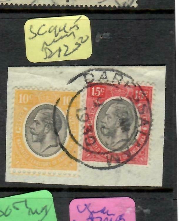 TANGANYIKA  (P2305B)  KGV  5C+10C  PIECE DAR ES SALAAM SON CDS  VFU SG 94-5