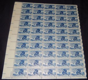 US #C 53 7c Alaska Statehood, F/VF OG NH, Full Sheet of 50, Post Office Fresh...