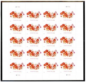 US  5681  Tulips - Forever Pane of 20 - MNH - 2022 - B111111
