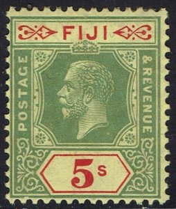 FIJI 1922 KGV 5/- WMK MULTI SCRIPT CA