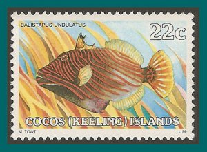 Cocos 1980 Triggerfish, MNH #40,SG39a