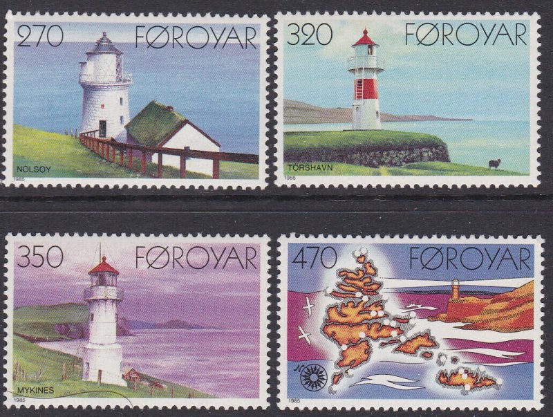 Faroe Islands Sc #130-133 MNH