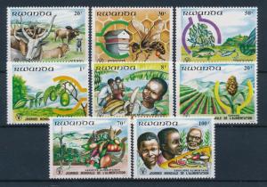 [49968] Rwanda 1982 Animals Cow Fish Bees Agriculture MNH