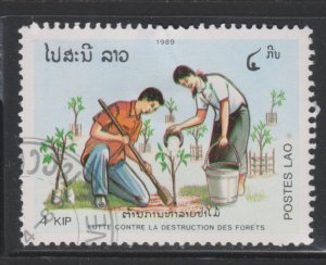 Laos 942 Planting Saplings 1989